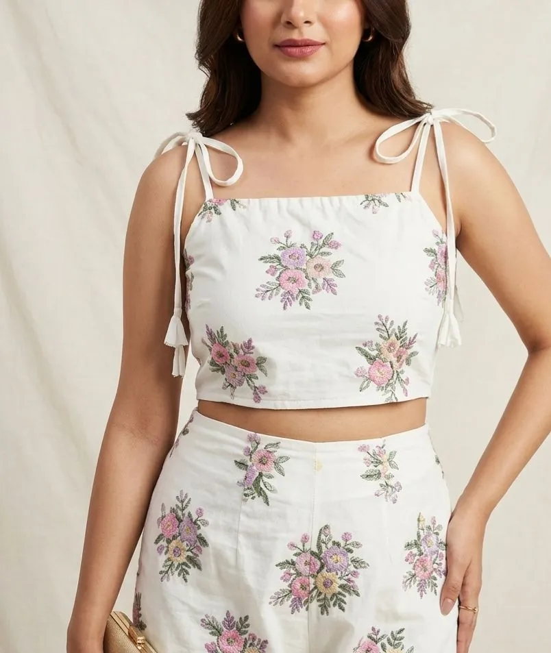 EMBROIDED CO-ORD SET
