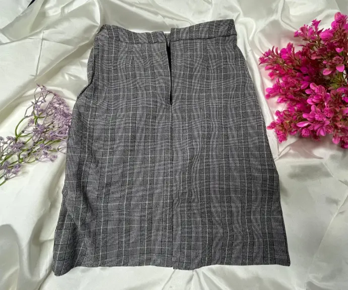 Plaid Perfection High-Waist Skirt